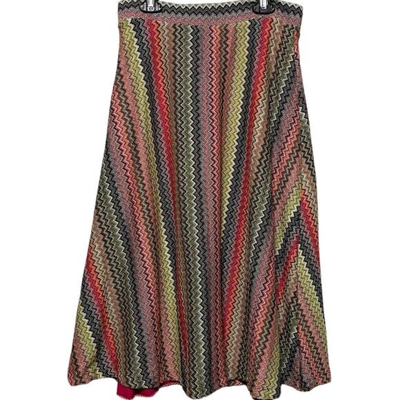 Maeve Dresses & Skirts - Maeve Arely‎ Chevron Knit Crochet Midi Skirt
